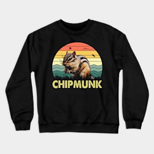 Urban Wildlife Whispers Chipmunk Elegance, Stylish Tee for Admirers Crewneck Sweatshirt